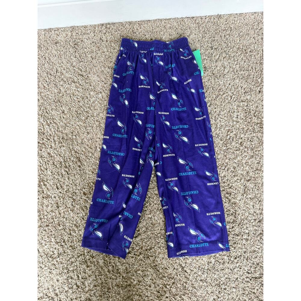 Charlotte Hornets NBA Kids Purple Pajama Pants XS 4/5